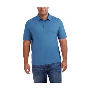 NWT GERRY Polo Shirt Men's XL Blue Short Sleeve Brushed Knit UPF 40+Performance